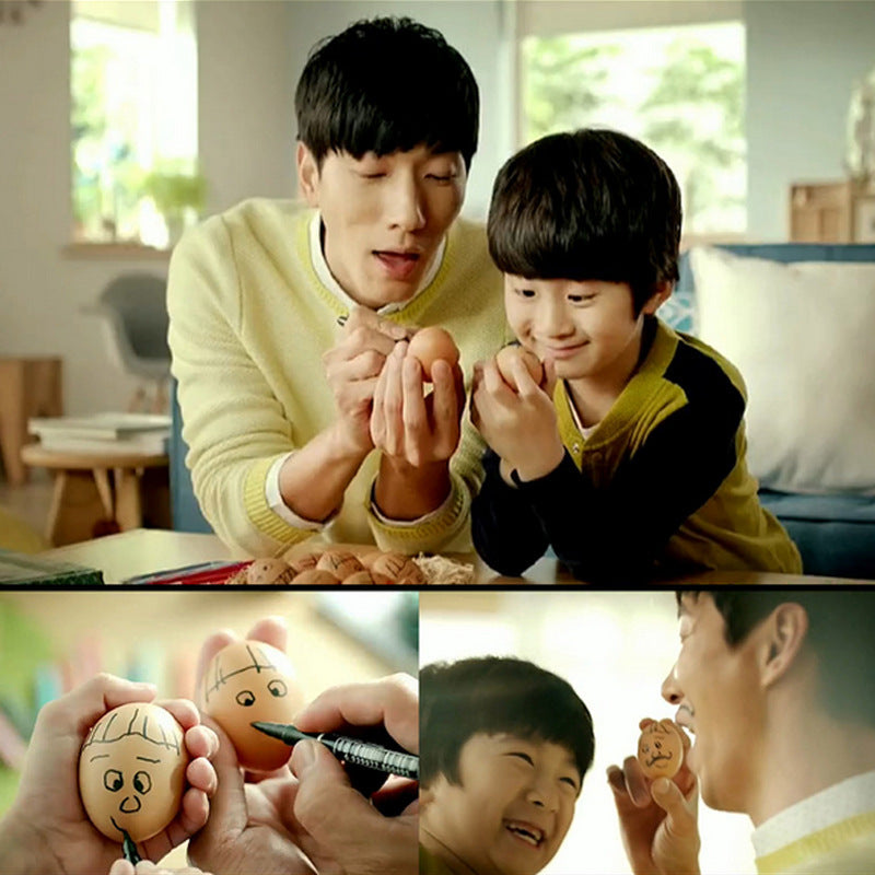 DIY Simulation Paintable Egg Children's Toy