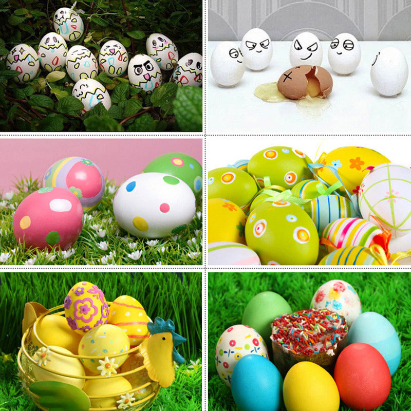 DIY Simulation Paintable Egg Children's Toy