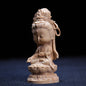 Boxwood Carving Cute Guanyin Ornaments Buddha Statues Hand-carved Crafts