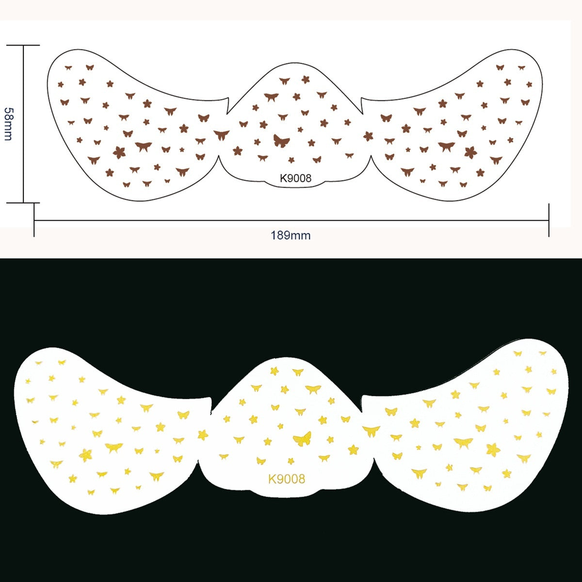 Facial Freckles Stickers Gilding Freckle-like Dots Tattoo Sticker Waterproof Eye Stickers For Women