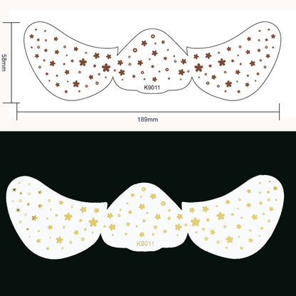 Facial Freckles Stickers Gilding Freckle-like Dots Tattoo Sticker Waterproof Eye Stickers For Women