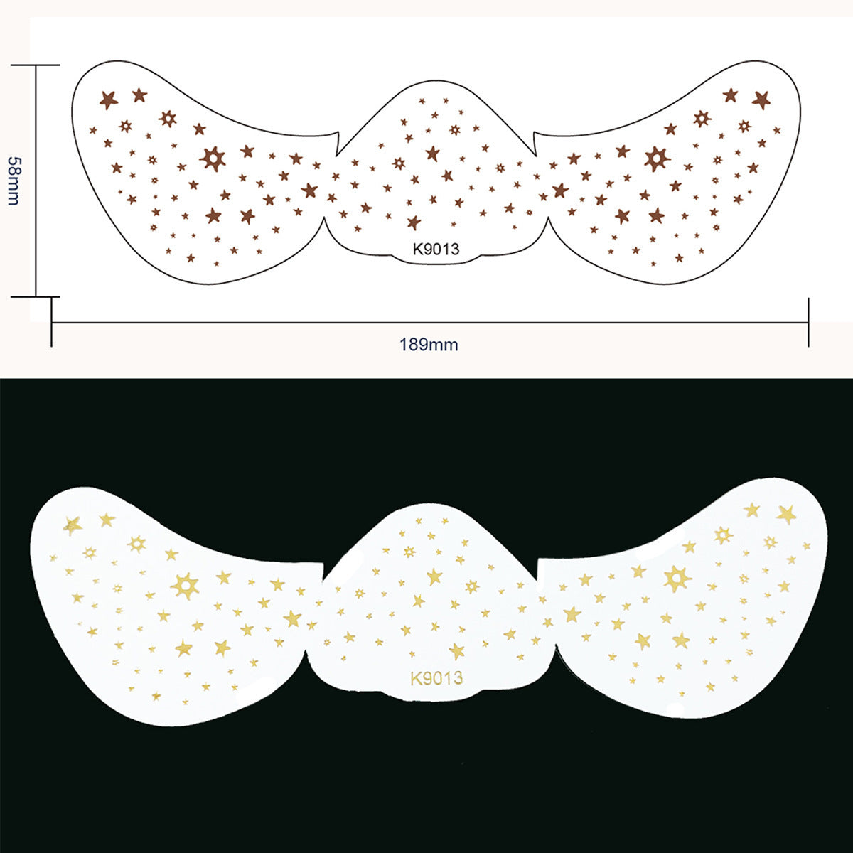 Facial Freckles Stickers Gilding Freckle-like Dots Tattoo Sticker Waterproof Eye Stickers For Women