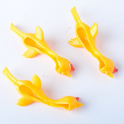 Novelty Catapulted Ejection Chicken Toy Light Rubber Finger Prank Flying Toy