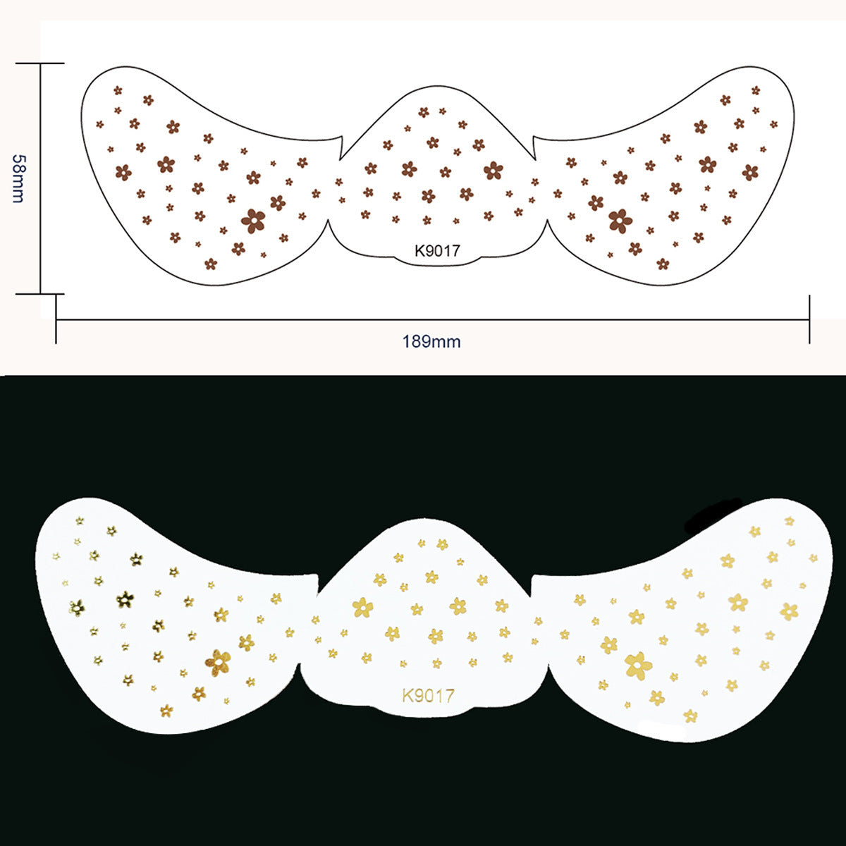 Facial Freckles Stickers Gilding Freckle-like Dots Tattoo Sticker Waterproof Eye Stickers For Women
